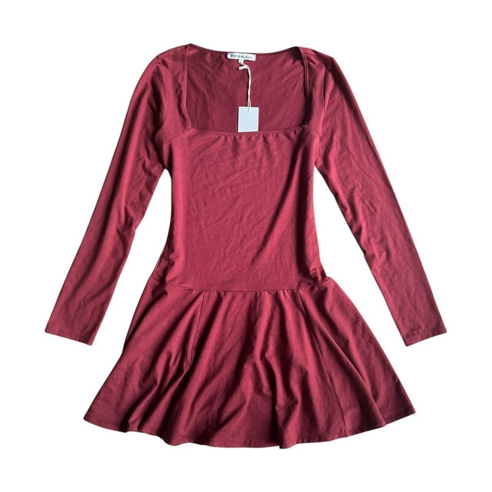 Reformation Burgundy dress Sz small